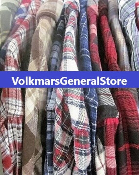 Vintage Flannel Shirt You Choose Size Main Color &