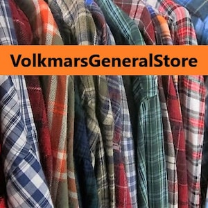 Flannel Shirt Unisex Vintage Pick Color & Size From Drop Down Menus We Send A Photo Grouping For You To Choose From