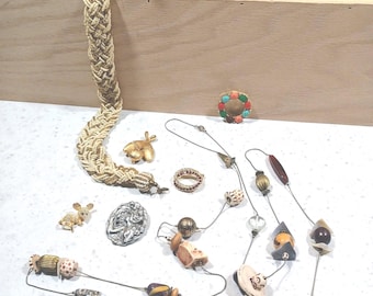 Lot de neuf épingles 9 pièces en micro mosaïque colliers scarabée -F-