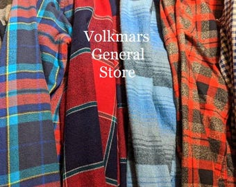 Handpicked Vintage Flannel Shirt Reclaimed Cotton Paid Slow Fashion Unisex Shirt