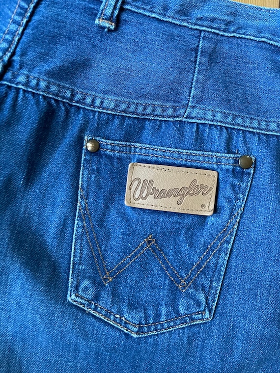 50s 60s Wrangler High Waist Jean Shorts Cut Off J… - image 4