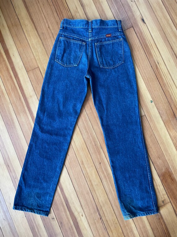 80s-90'S Rustler Chemical Wash Black Denim Straight Leg Denim Pants, Made in USA, Men's Size W32 cotton black type Vintage Second Hand main image 0