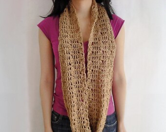 Infinity scarf crochet pattern. Easy level. Loops up to 3 times _ C06