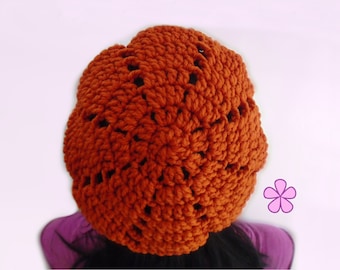 Crochet beret pattern. Easy crochet beanie PDF pattern _ M03