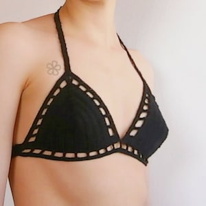 Strappy / Cut out Crochet Bikini top Pattern // CAGE bikini top PDF crochet Pattern _ M32