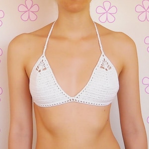 Easy level triangle crochet bikini top pattern // The HELENA bikini top crochet pattern _ C37