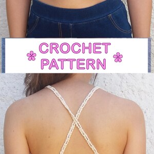 1 PATTERN FREE. 4 lacy crochet crop tops. Festival top crochet patterns. Instant download_ PCT5 image 5