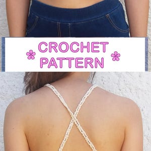 Lace crop top crochet pattern. Open back festival top // AERIS crochet crop top pattern _ M66 image 5