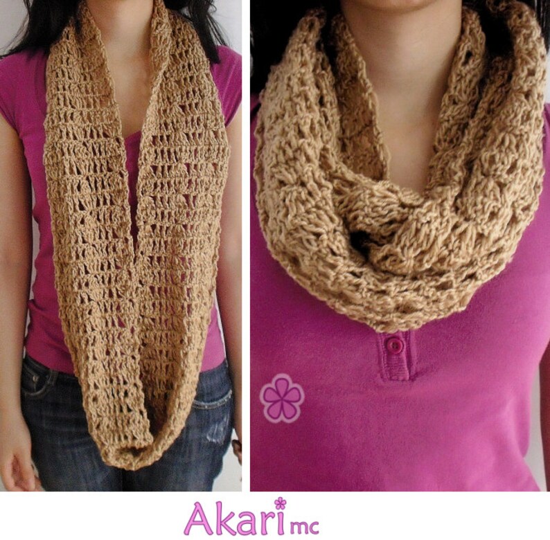 1 Pattern FREE. 4 Crochet Circle Scarves Patterns. 2 Lacy Etsy