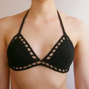 Strappy / Cut out Crochet Bikini top Pattern // CAGE bikini top PDF crochet Pattern _ M32