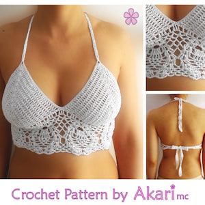 1 PATTERN FREE. 4 crochet crop tops. 3 lacy tops 1 fringed top Crochet Pattern Pack. Instant download_ PCT2 image 3