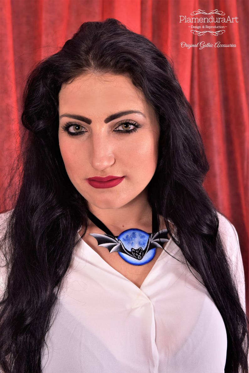 Blue Mystic Moon Handmade Necklace