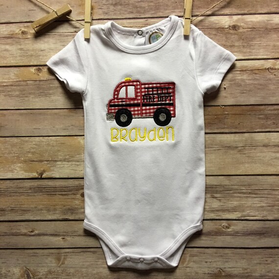 fire truck onesie