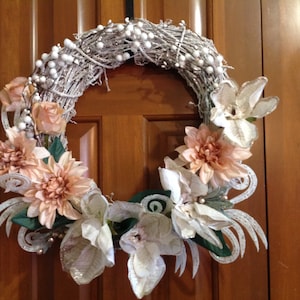 Frosted Winter Garland Wreath
