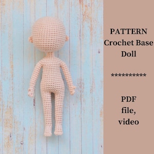 Crochet Body Doll PATTERN, Amigurumi dolls tutorials, Stuffed dolls, Amigurumi crochet