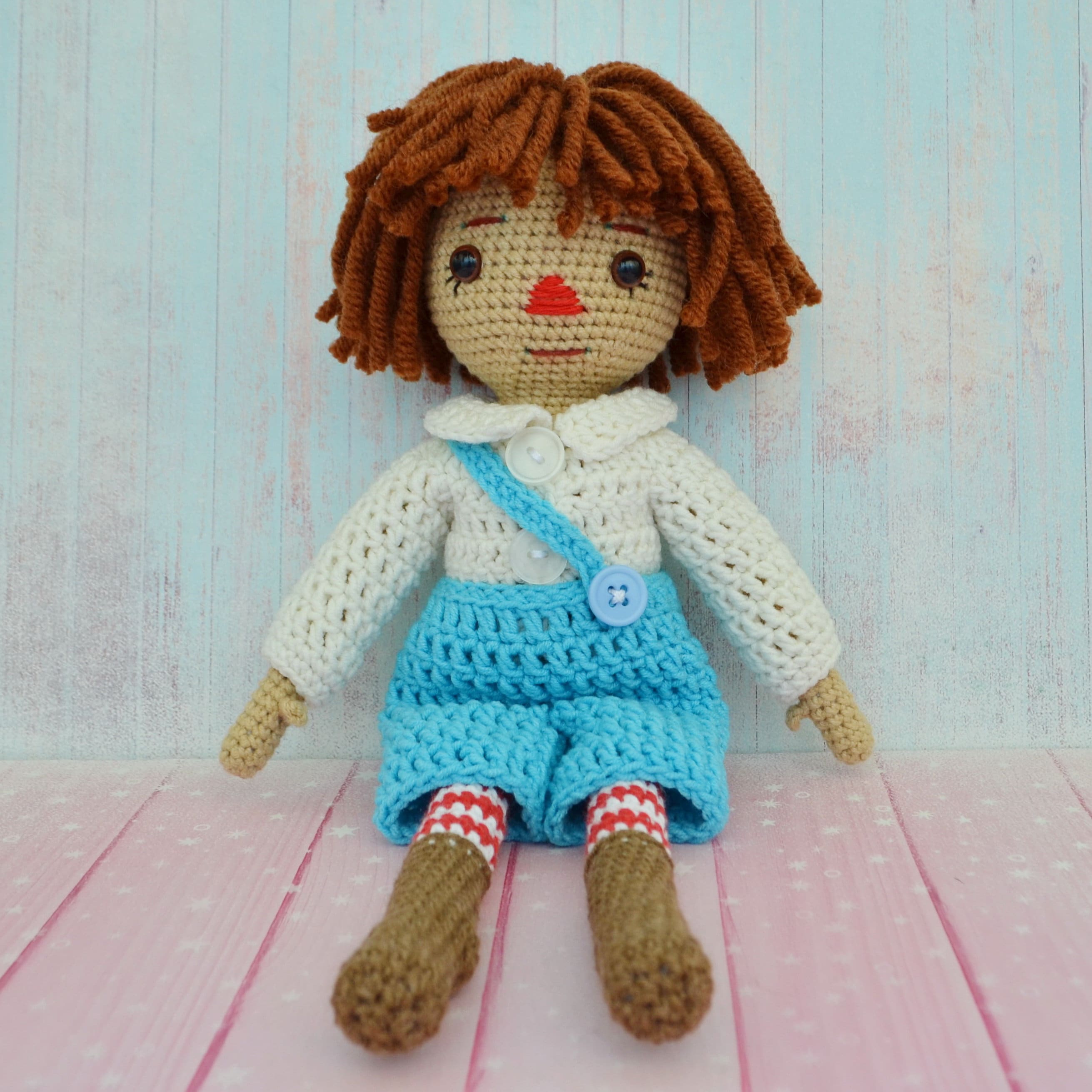 PATTERN Crochet Dolls Raggedy Ann and Andy Pdf Tutorial Etsy
