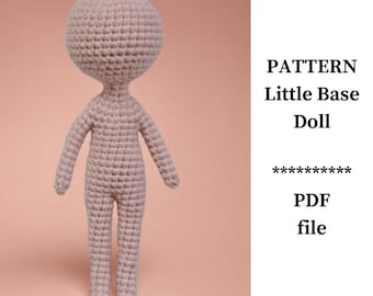 Mini Crochet Doll Pattern: Amigurumi Body Base Tutorial (PDF Download)