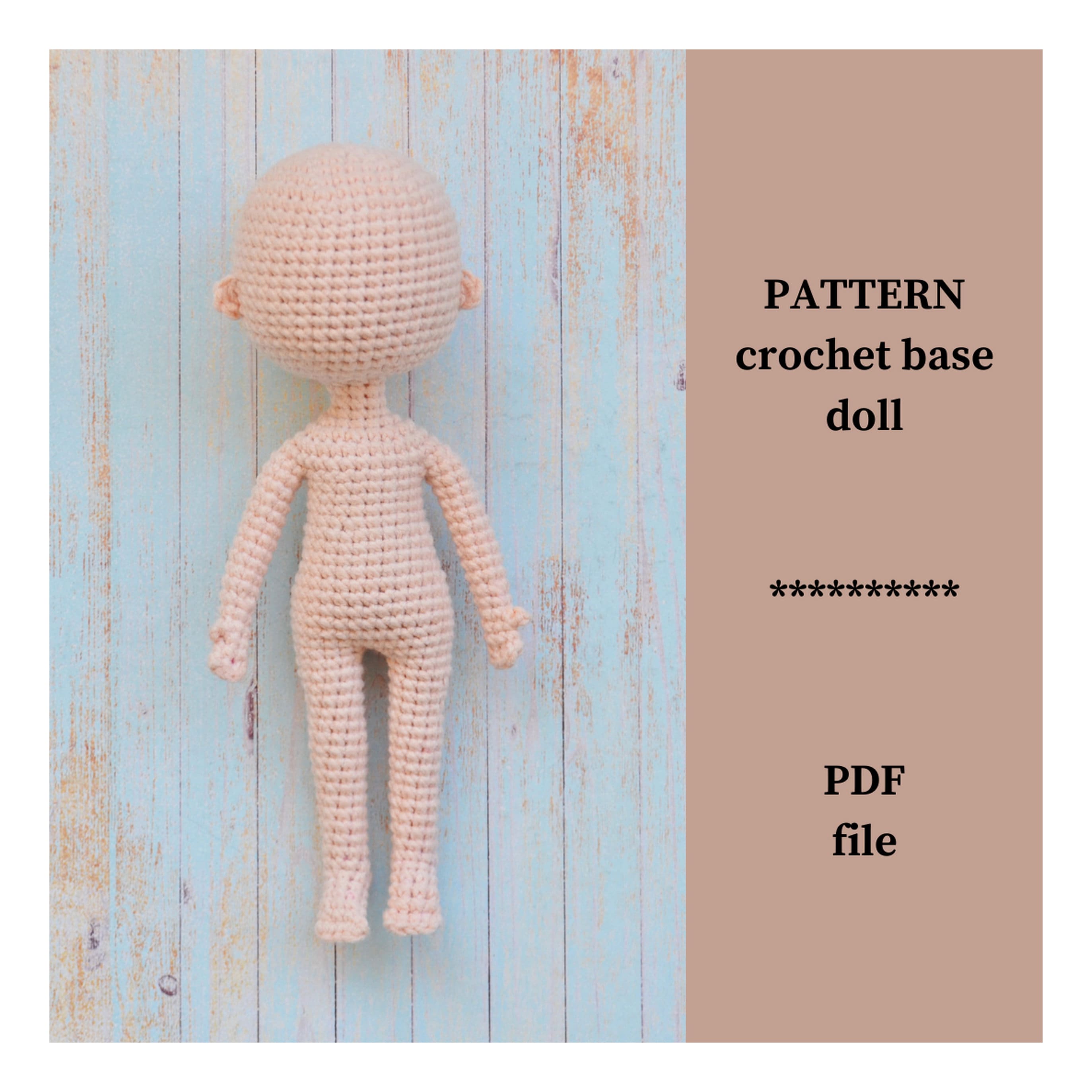 Crochet Body Doll PATTERN Amigurumi Dolls Tutorials Stuffed Etsy