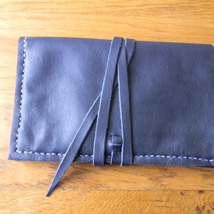 Compagno in pelle Navy