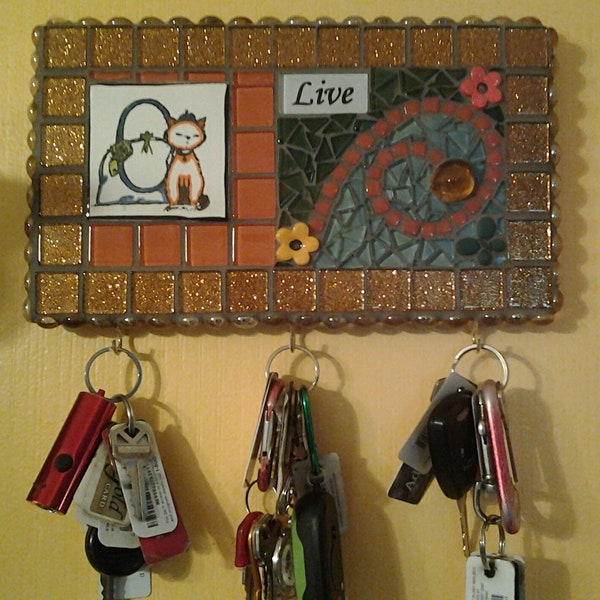 Mosaic Key Holder Etsy