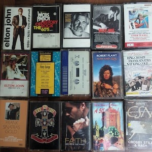 Vintage Cassette Collection....Vintage Music.....Collectables..Three Dollars Each