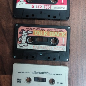 Vintage Audio Cassette Collection for children...Learning Cassettes.....Story Telling..Three Dollars Each