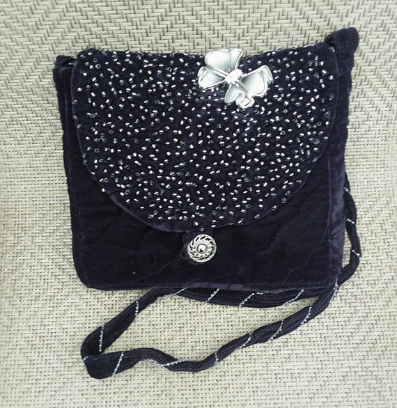 midnight velvet purses