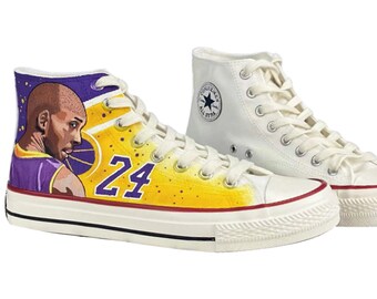 custom KOBE BRYANT/canvas shoes/handpaintedshoe/men/women custom KOBE BRYANT/canvas shoes/handpaintedshoe/men/women