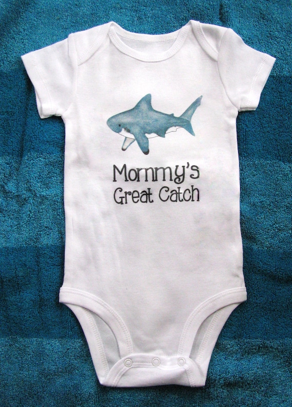 Cute Baby Bodysuit Unique Baby Clothes Shark Baby Clothes Fish