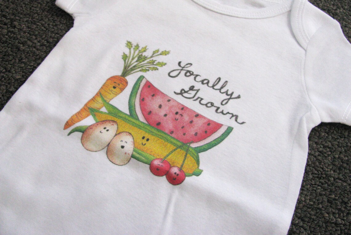 Cute Baby Bodysuit Unique Baby Clothes Baby Farm Clothes Etsy