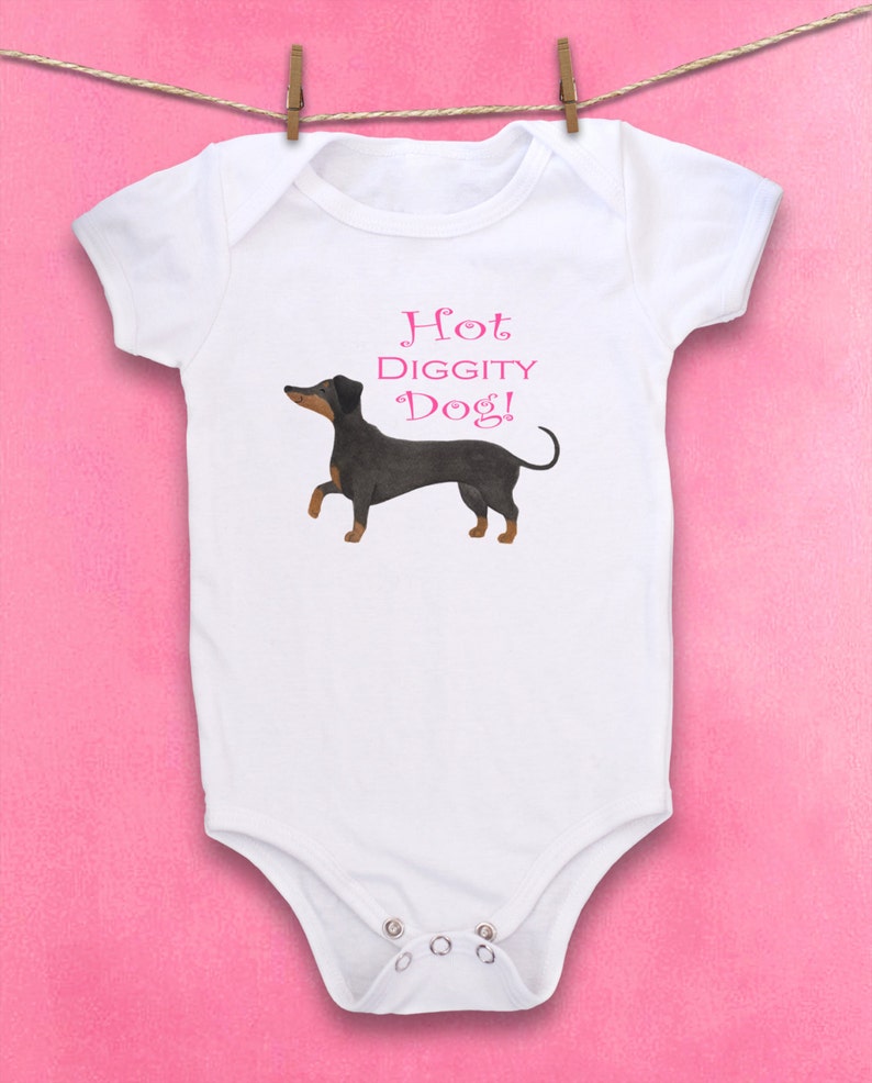 Cute baby bodysuit Unique baby clothes Weiner Dog baby Etsy
