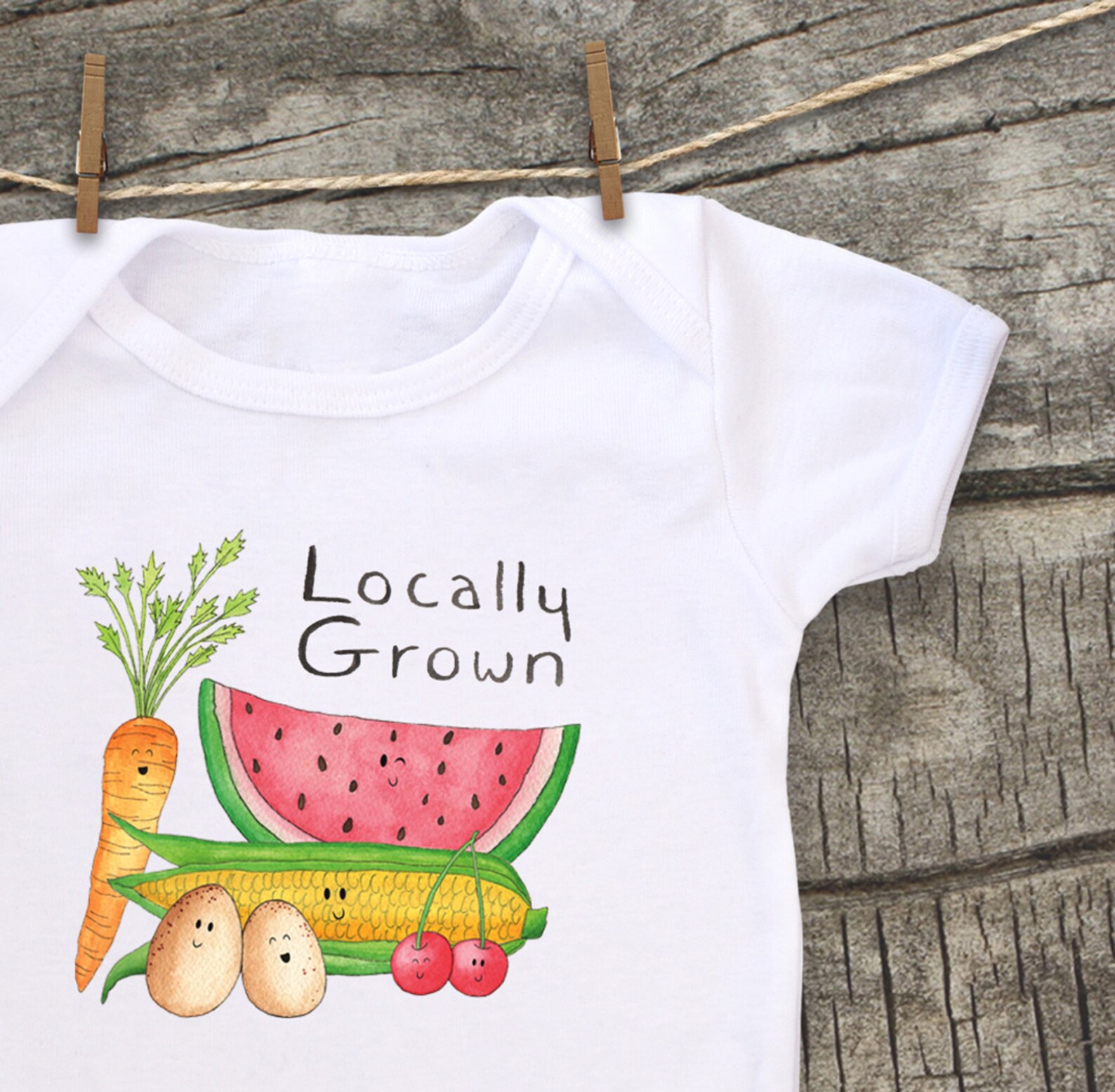 Cute Baby Bodysuit Unique Baby Clothes Baby Farm Clothes Etsy
