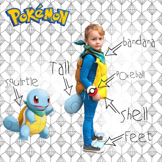 Squirtle Pok mon or Pikachu Pok mon one of a kind Handmade