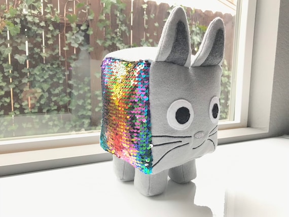 Custom Roblox Pet Simulator Reversible Sequin Rainbow Cat Without Code - rainbow code roblox