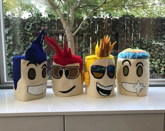 Roblox head mask costume CUSTOM look- Made to look just like your Avatar!