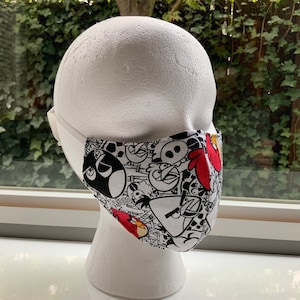 Face Mask 100% Cotton-Reusable, REVERSIBLE & washable!
