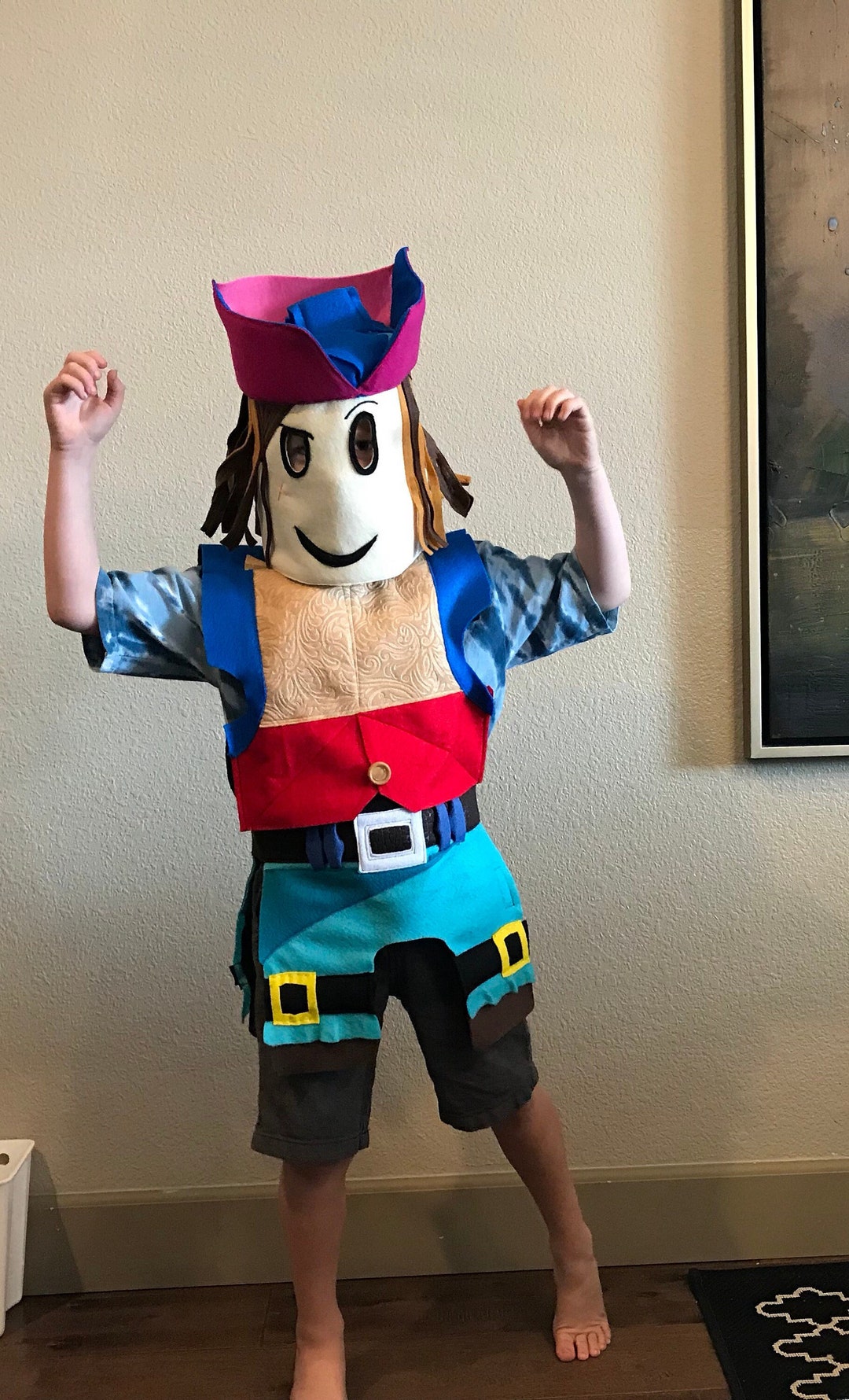 Custom Roblox Noob Full Body Costume | Noob Costume | Roblox Halloween  Costume