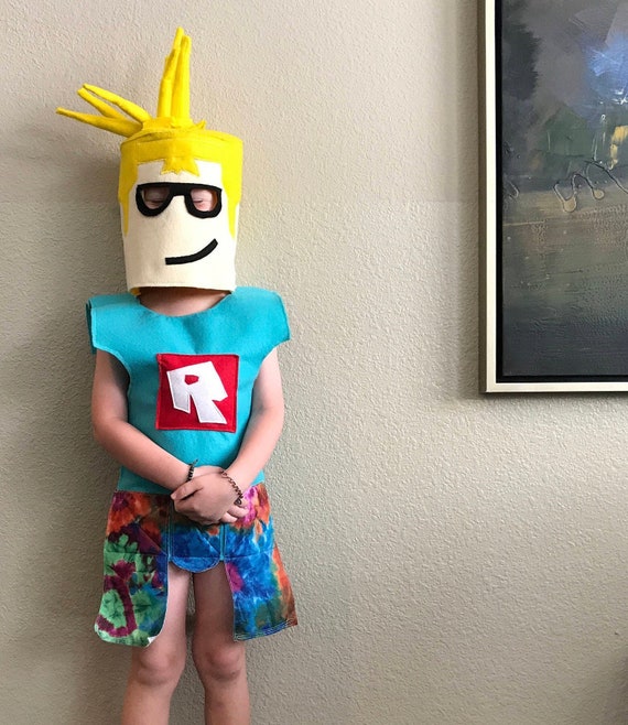 Roblox Body Costume For Kids Ages 4 Custom Made To Order Etsy - roblox evening gown