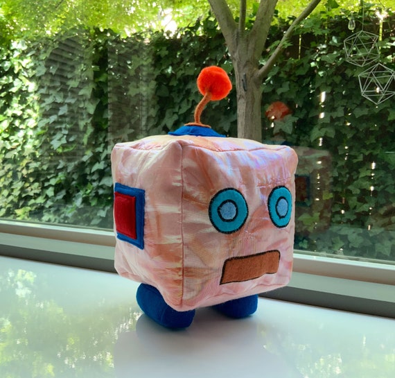 Custom Roblox Bubble Gum Simulator Shiny Giant Robot Plush Etsy - robot shoulder roblox