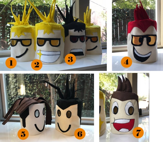 Roblox Head Mask Costume For Kids Ages 4 Custom Mouth Skin Etsy - get a head start on your roblox halloween costume with the