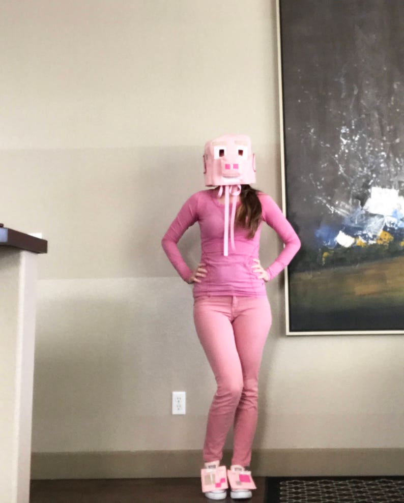 Minecraft Pig Costume for Kids and Adults custom Made to Your Etsy