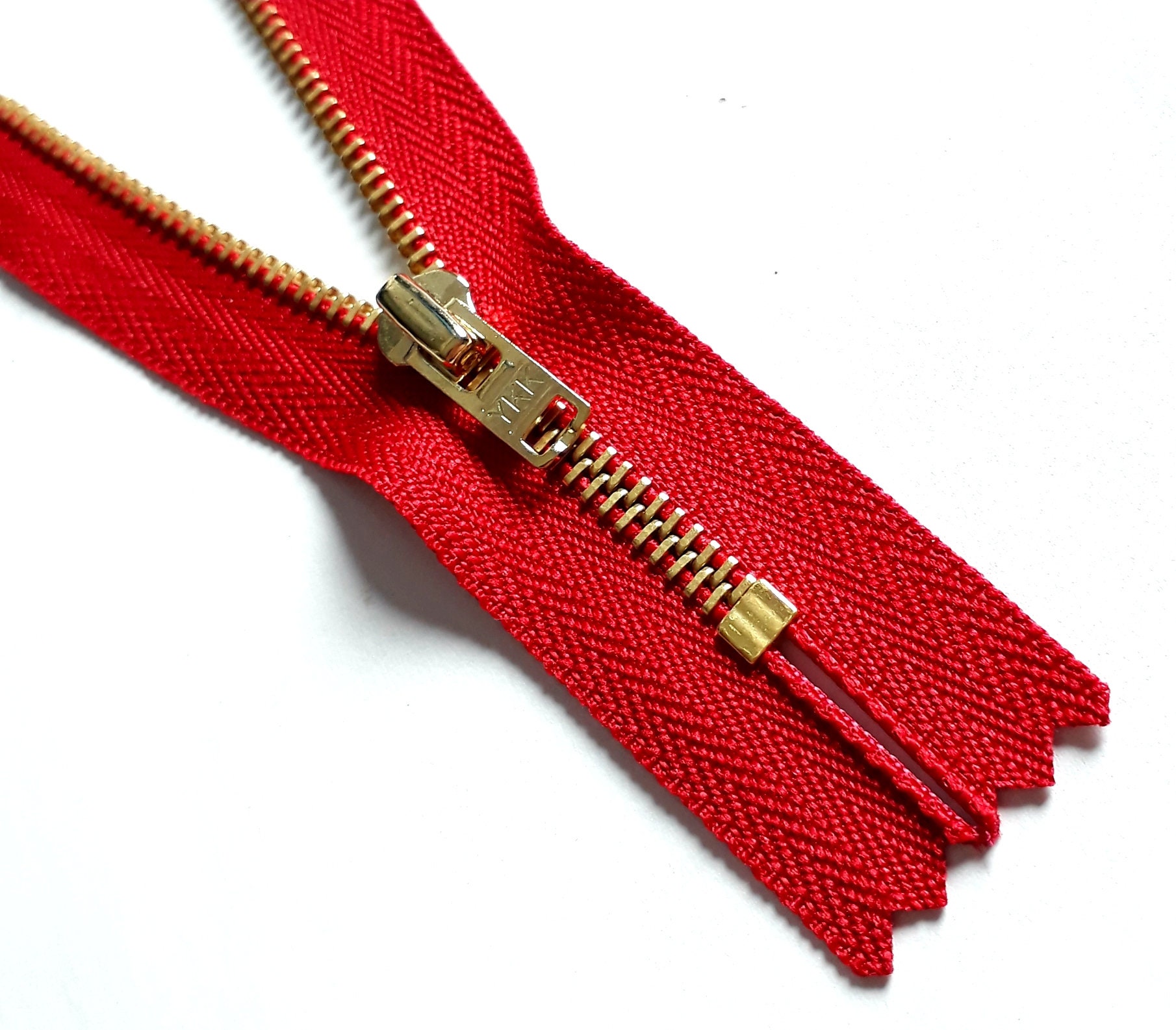 LILA PINK M3 Indivisible Vintage Zipper Metal Silver Colour Teeth