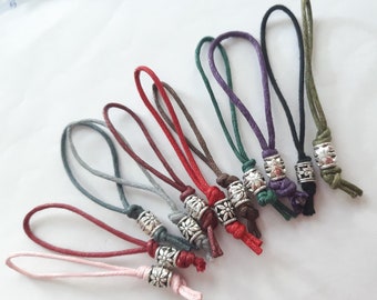 SILVER & COLOR Zieher Helfer für Reißverschluss, Schmuck Anhänger Textilschlinge mit Metall Element