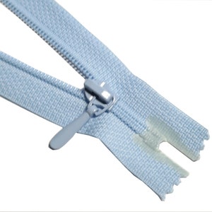 20 pieces bundle OPTI zippers color LIGHT BLUE 249 size Nylon 3 indivisible 16 cm