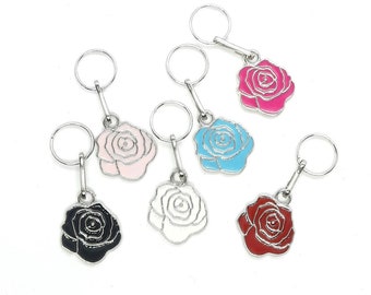 ASTER & ROSEN Charm Amulett Zieher-Helfer Reißverschluss Schuhsenkel Roller Skate Rave Schmuck Anhänger Metall Farbe Silber mit bunter Lack