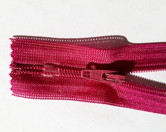 20 pieces 16 cm YKK zippers, color PURPLE 853, size #3, nylon chain, non-separating