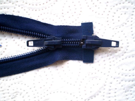 INK BLUE Nylon 5 Vintage Zipper Separable 2-way Size 5 (opti 210
