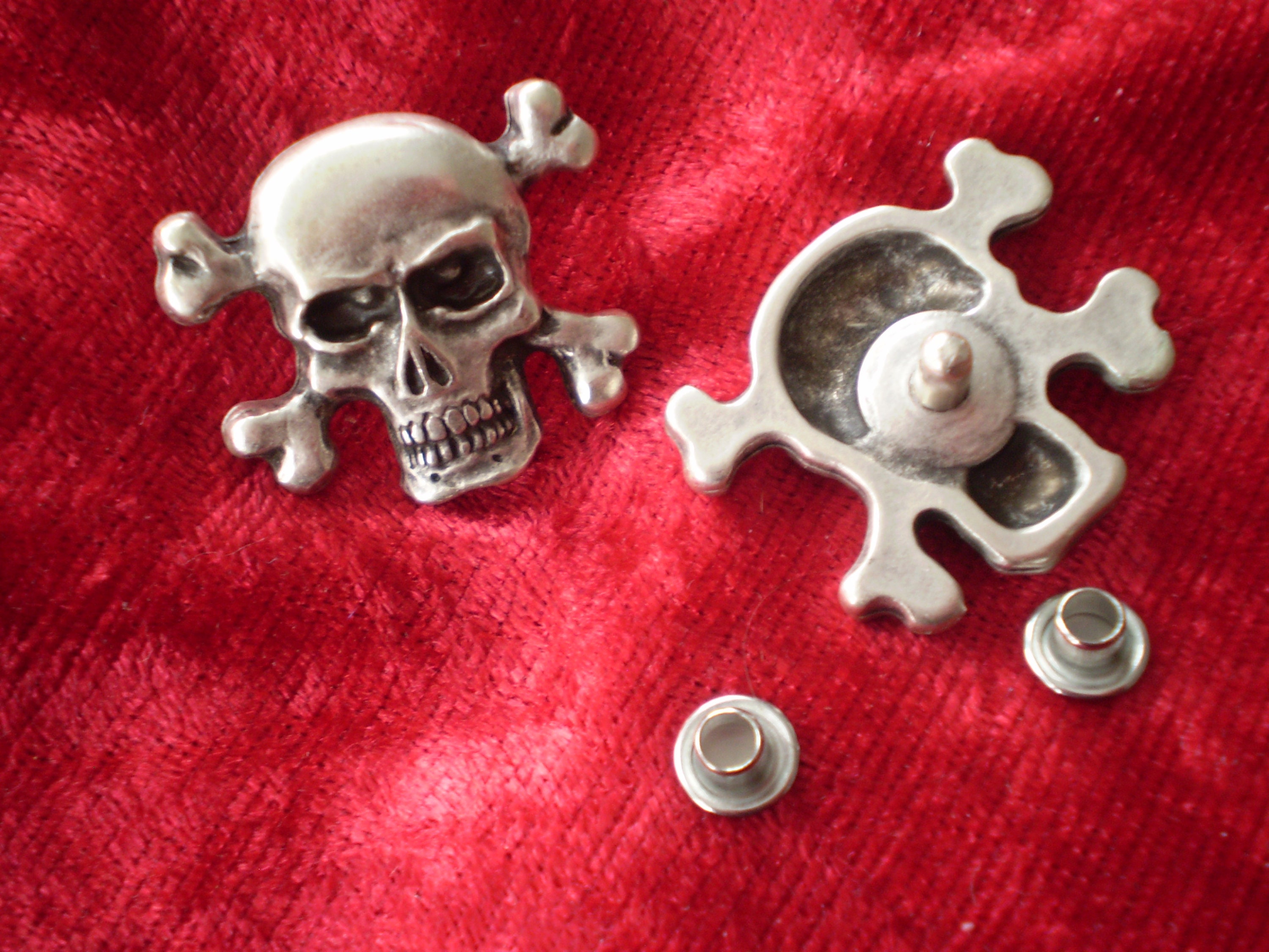 OLYCRAFT 20 Bottoni A Forma Di Teschio In Pelle, Fibbia Decorativa - Foto 10