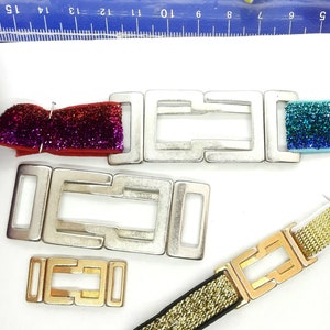 2 ピース 10 mm、15 mm クラスプ、ヴィンテージ スリング スクエア、ビキニ ベルト、ケープ ショール カーディガン、ボレロ、テンション ストラップ クラスプ メタル用