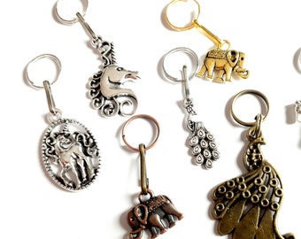 UNICORN, HORSE, PAWN, Elefant Charm Amulet Zipper puller Jewelry Pendant Metal